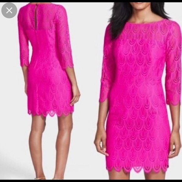 Lilly Pulitzer Pink Lace Dress - Picture 2 of 7